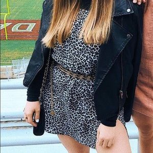 Motel Cheetah Mini dress! Worn 2x